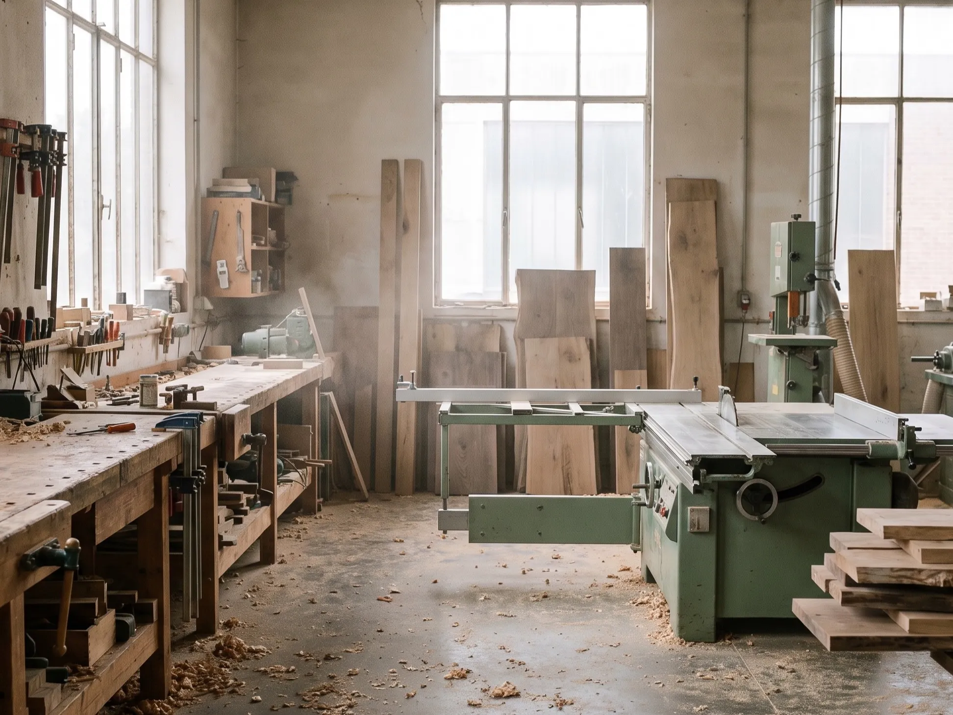 Atelier Aubier — vitrine d'ébénisterie (démo)